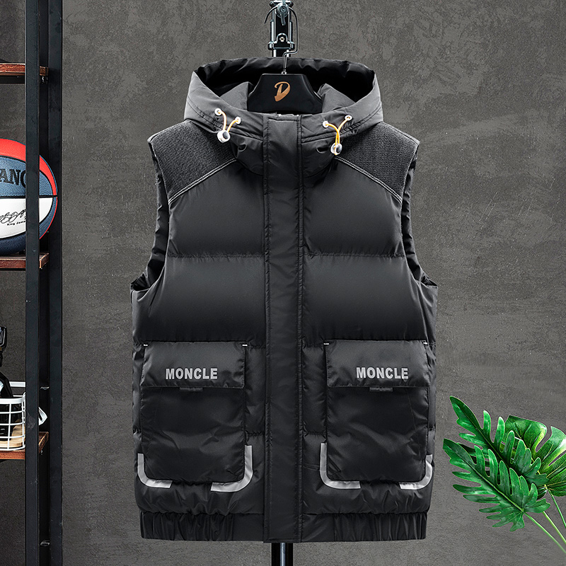 Fashion Men Vogue - Rompi beludru hangat untuk pria, jaket
