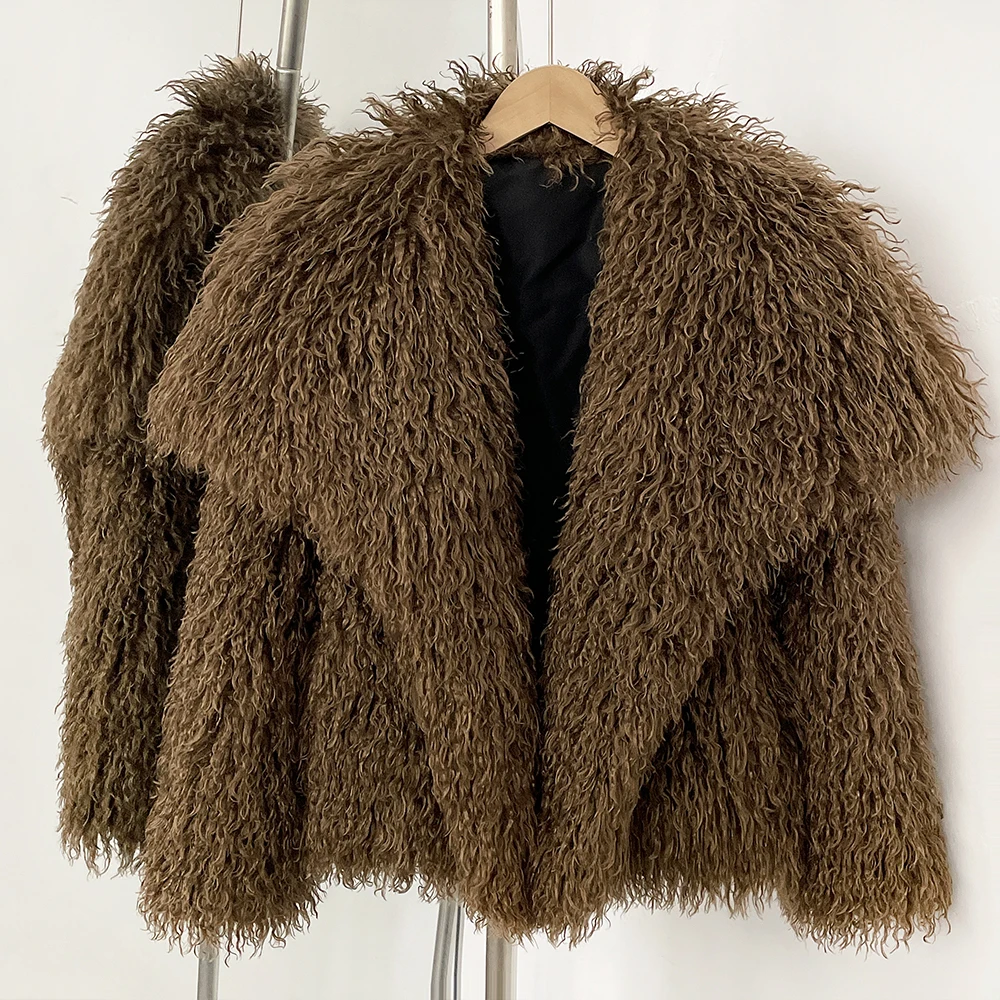 Mens Fashion Store - Mantel Bulu Ramah Lingkungan Mantel Bulu
