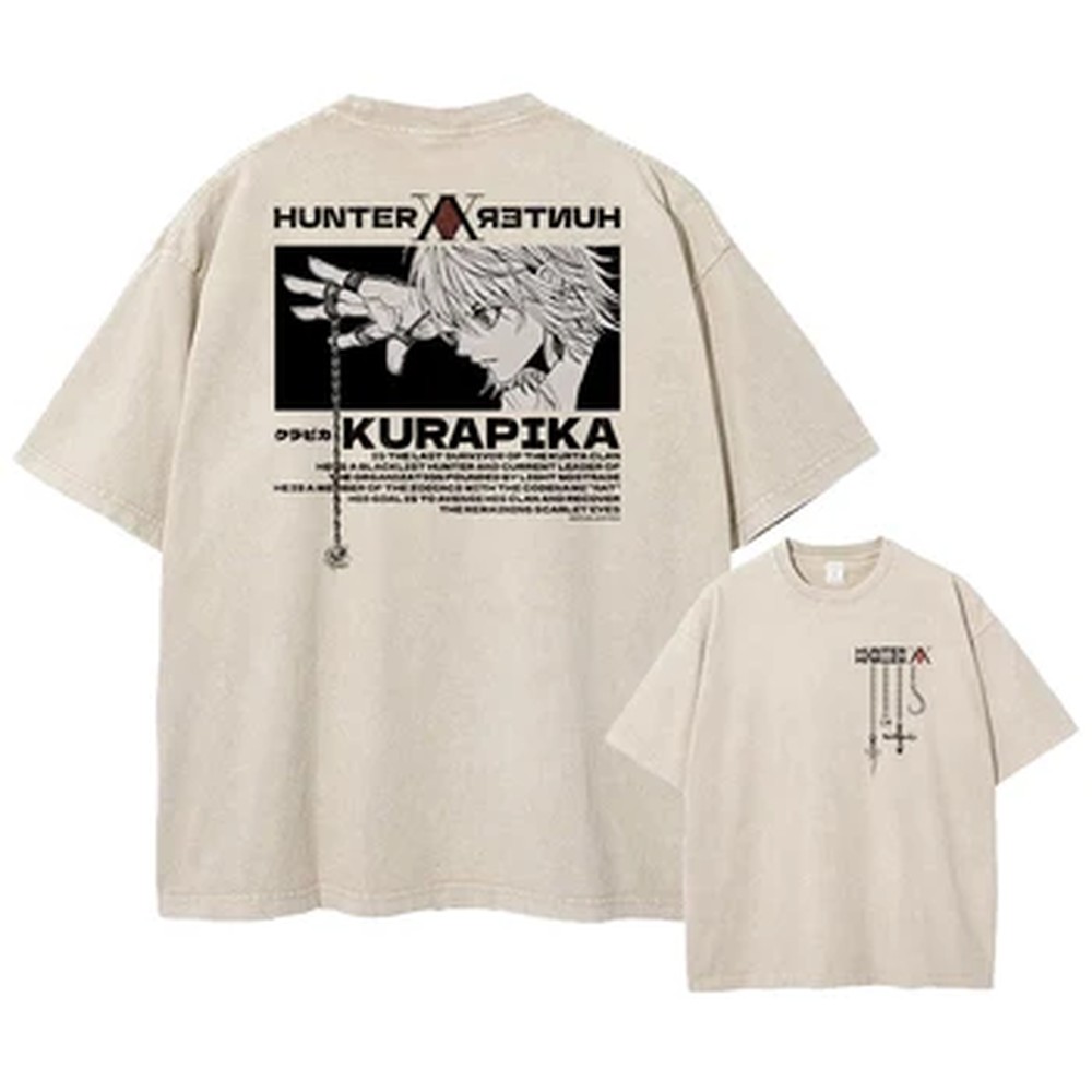 Graphic Tee Oversized - Kaos Manga Hunter X Hunter, Kaos