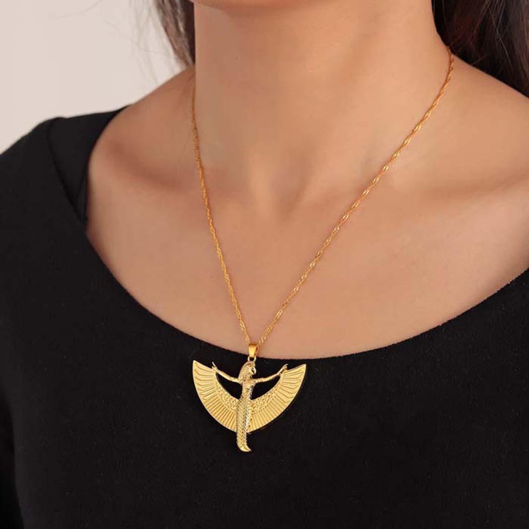 Men Fashion Egypt - QIAMNI Mesir Dewi Isis Liontin Kalung