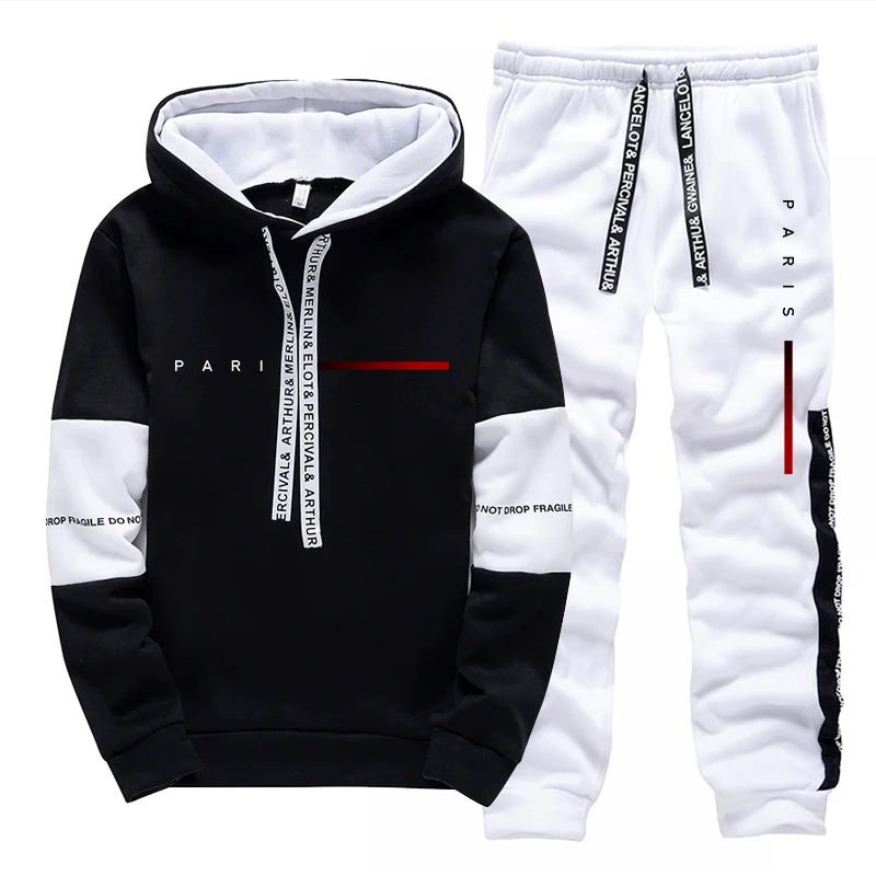 Men'S Fashion Hoodies - Set Hoodie Fashion Paris Streetwear Pria,