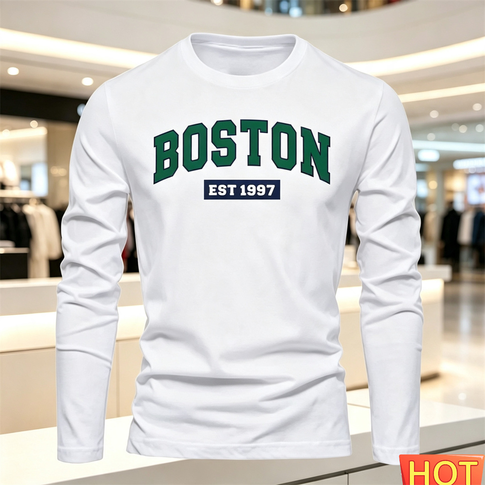Men'S Fashion - Kaos Lengan Panjang Pria Musim Gugur
