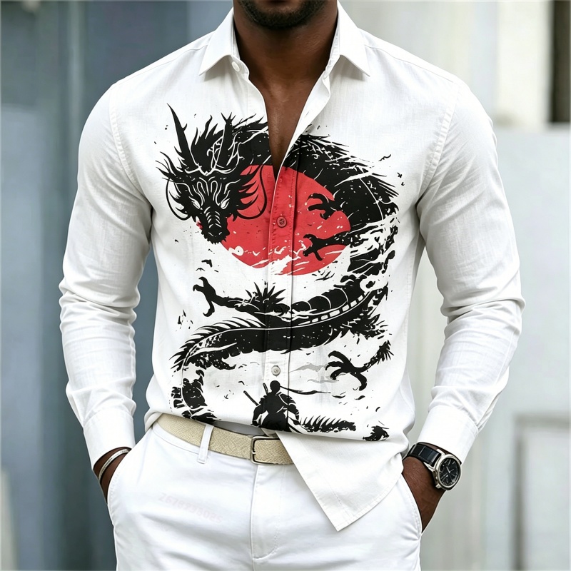 Men'S Fashion - Kemeja Pria Terbaru 2026 Putih Hitam