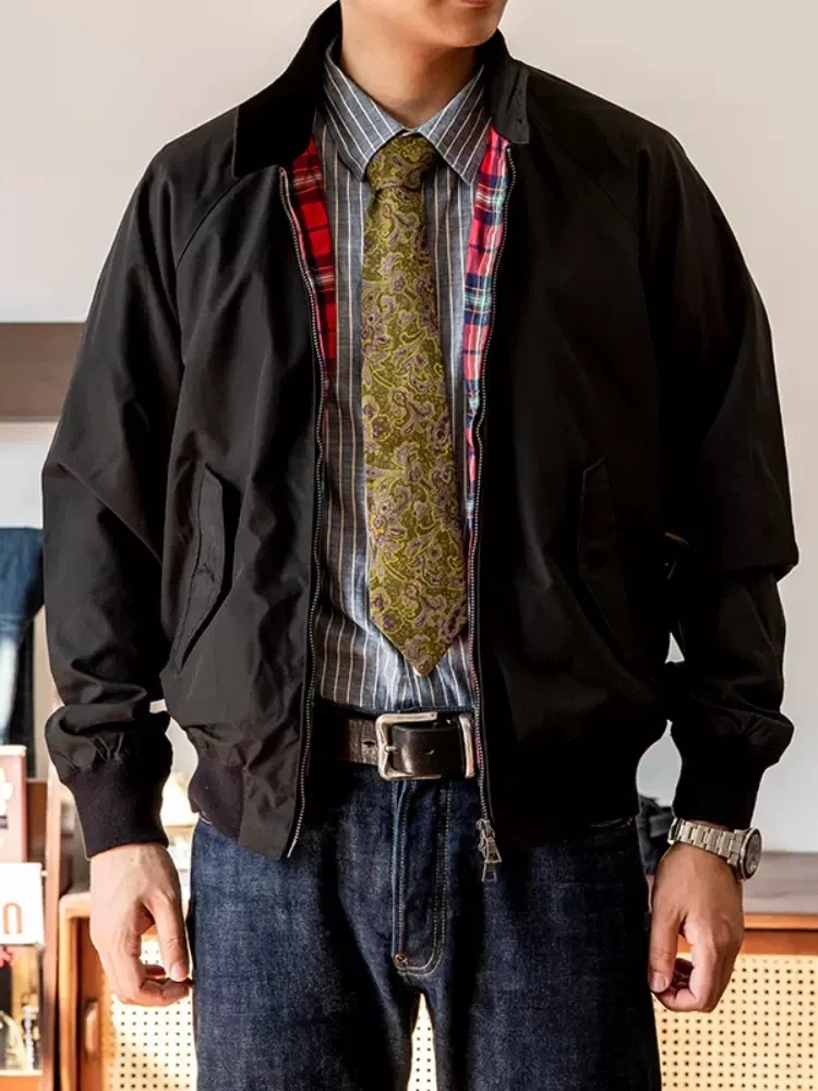 Harrington Jacket - Merah Tornado jaket gaya Inggris klasik