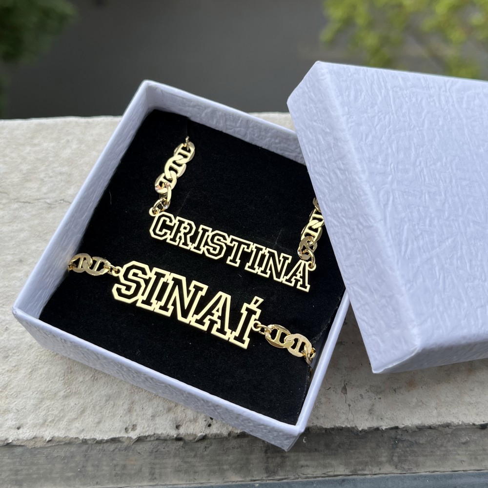 Men'S Fashion Jewelry Bracelets - DUOYING kalung berongga nama kustom gelang
