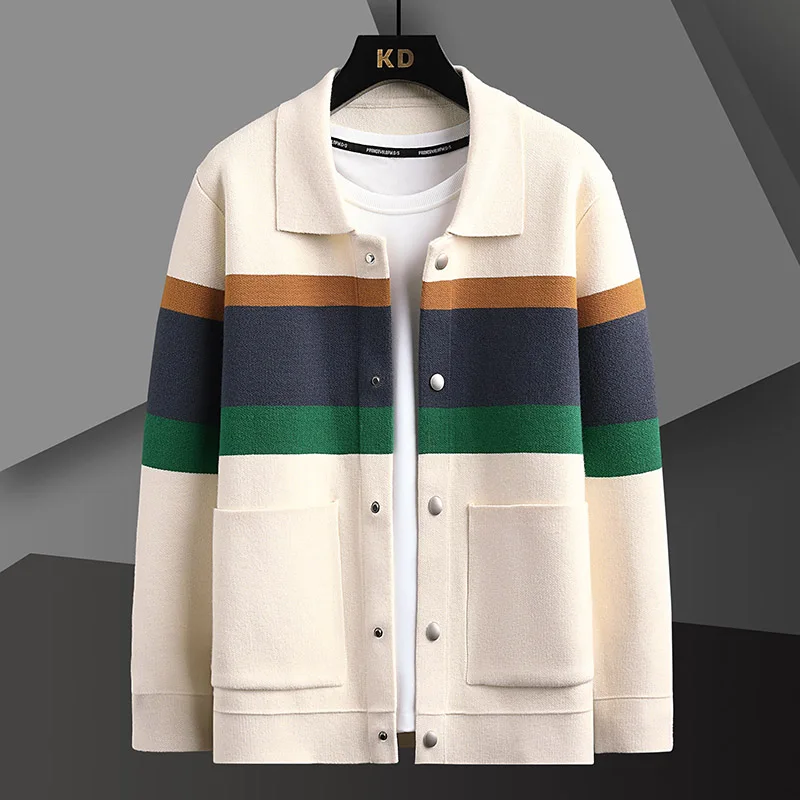 Men'S Fashion Zip Sweater - Fashion mantel kardigan rajut pria, mantel