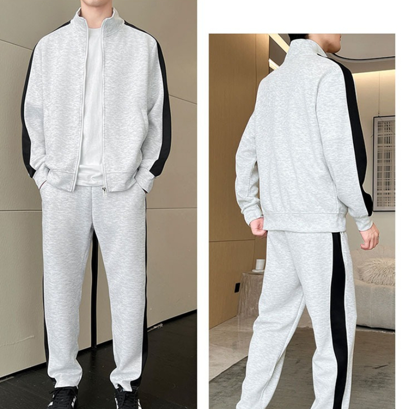 Men'S Fashion Zipper Jacket - Setelan Olahraga Pria Musim Gugur, Jaket