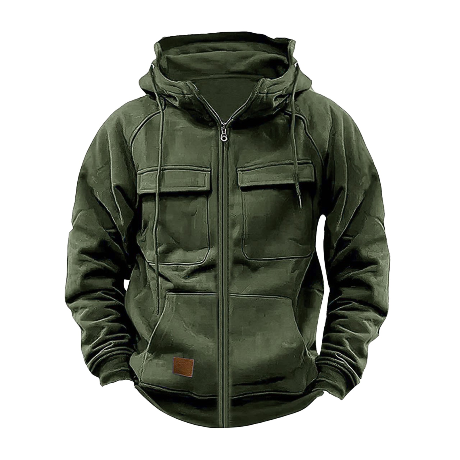 Men'S Fashion Zip Sweater - Kardigan Kasual Pria dengan Ritsleting, Hoodie