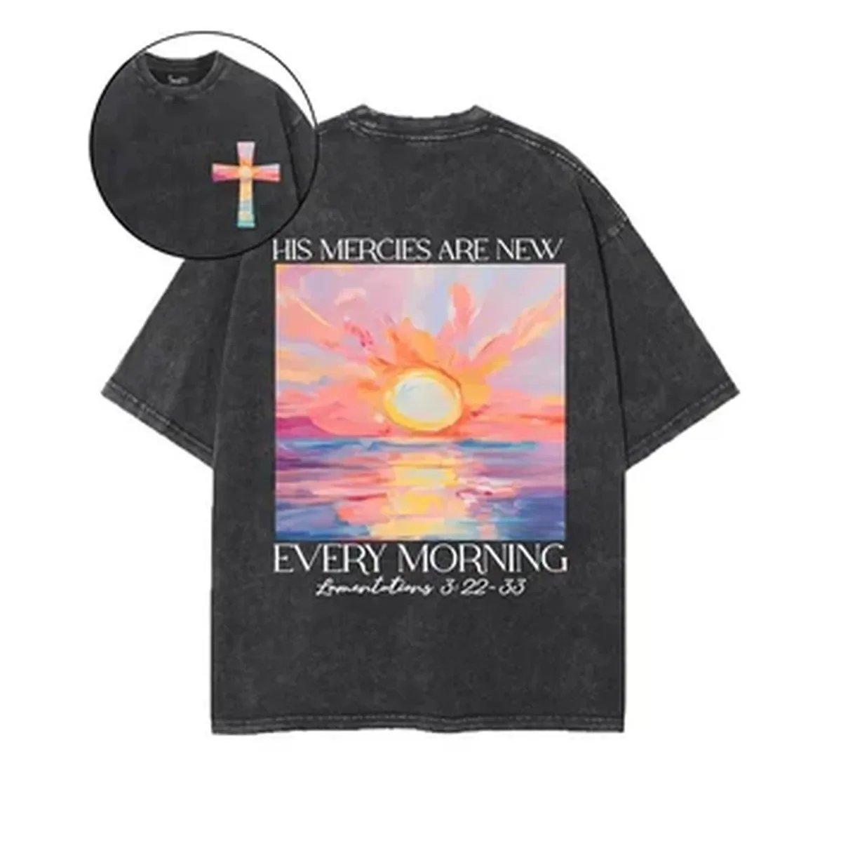 Graphic Tee Oversized - Kaos T-shirt Estetika Seni Grafis Cetak