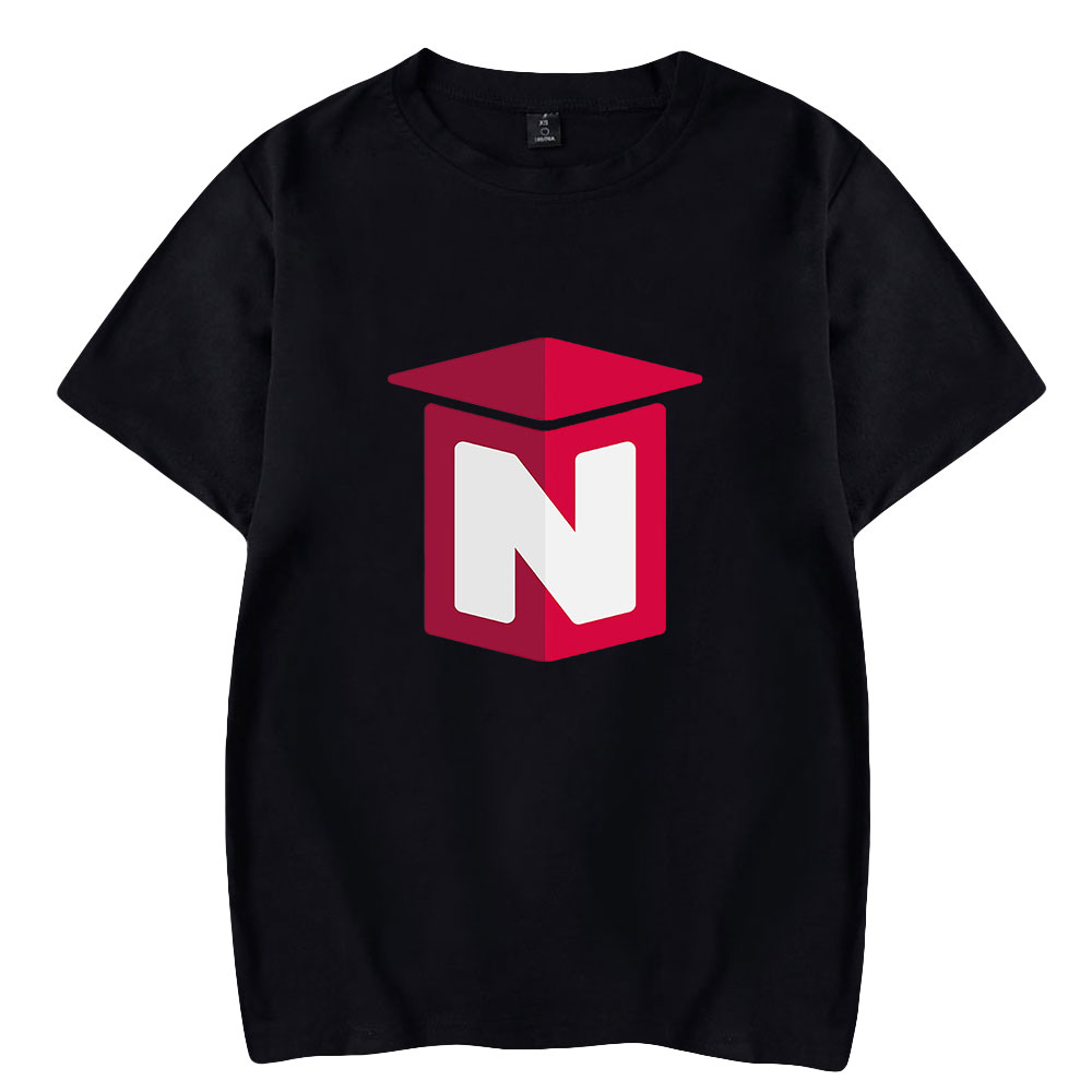 Men Fashion Youtubers - Kaus Cetak Logo Nought Merch N