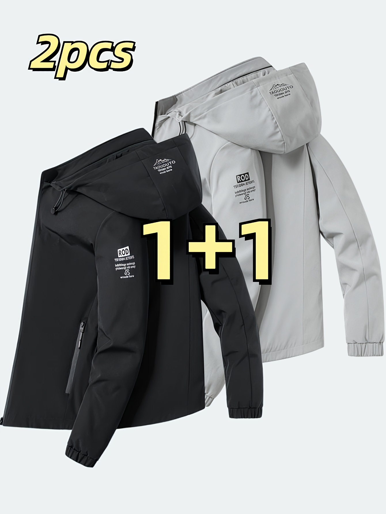 Jaket berkerudung tahan angin  - Men'S Fashion Zipper Jacket ulasan dan harga