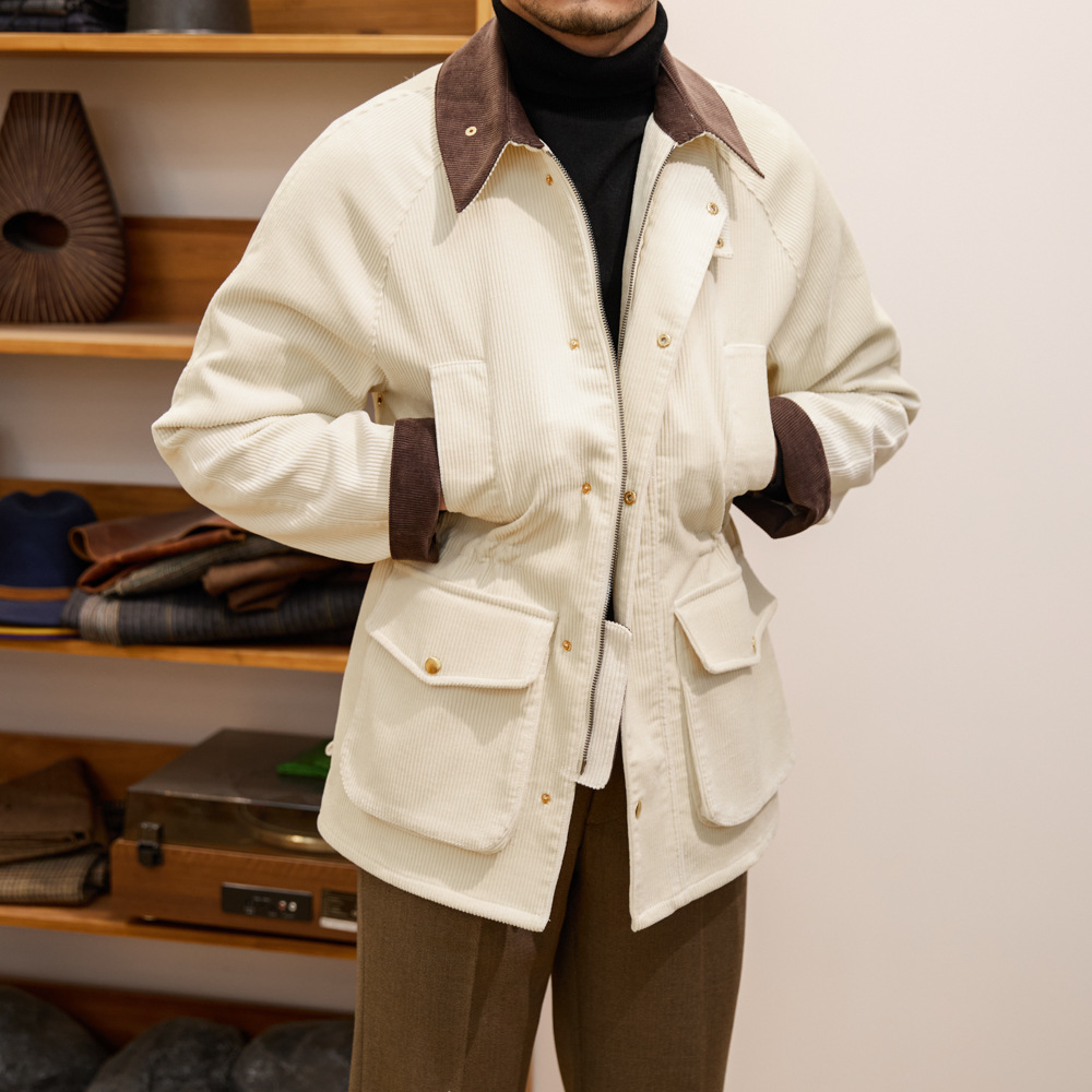 Vintage Corduroy pria Jaket Fa - Harrington Jacket ulasan dan harga