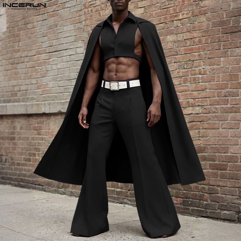 INCERUN Set Pria Warna Solid K - Men'S Fashion Pants ulasan dan harga