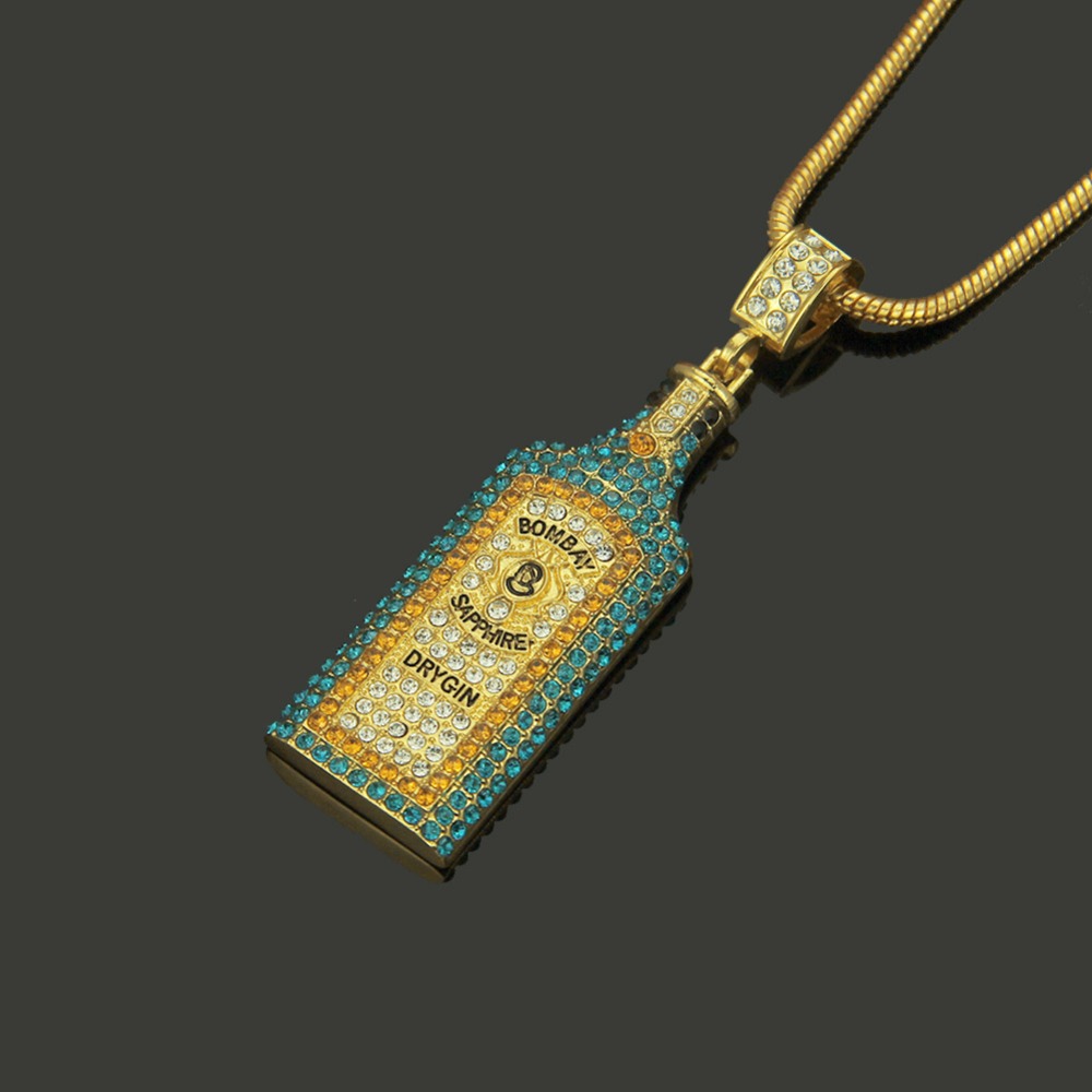 Besar Botol Anggur Kalung Penu - Fashion Men Vogue ulasan dan harga