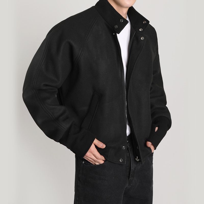 Jaket Campuran Wol Pria Berkua - Mens Fashion Style Images ulasan dan harga