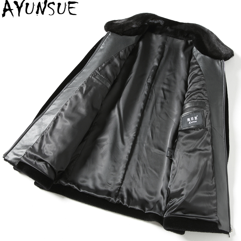 AYUNSUE Mantel Wol Kasual 100% - Men'S Fashion Zipper Jacket ulasan dan harga