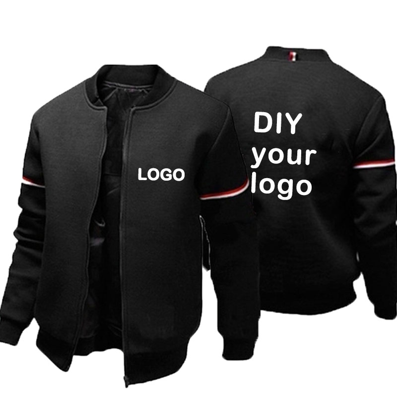 DIY kustomisasi logo Anda untu - Men'S Fashion Zipper Jacket ulasan dan harga