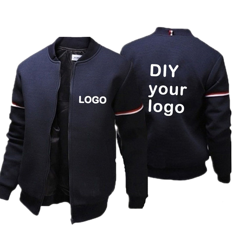 DIY kustomisasi logo Anda untu - Men'S Fashion Zipper Jacket ulasan dan harga