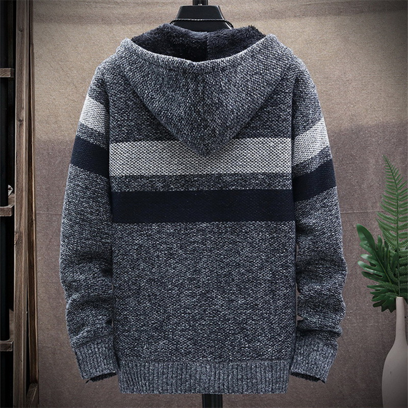 Sweater bertudung pria, mantel - Men'S Fashion Zip Sweater ulasan dan harga