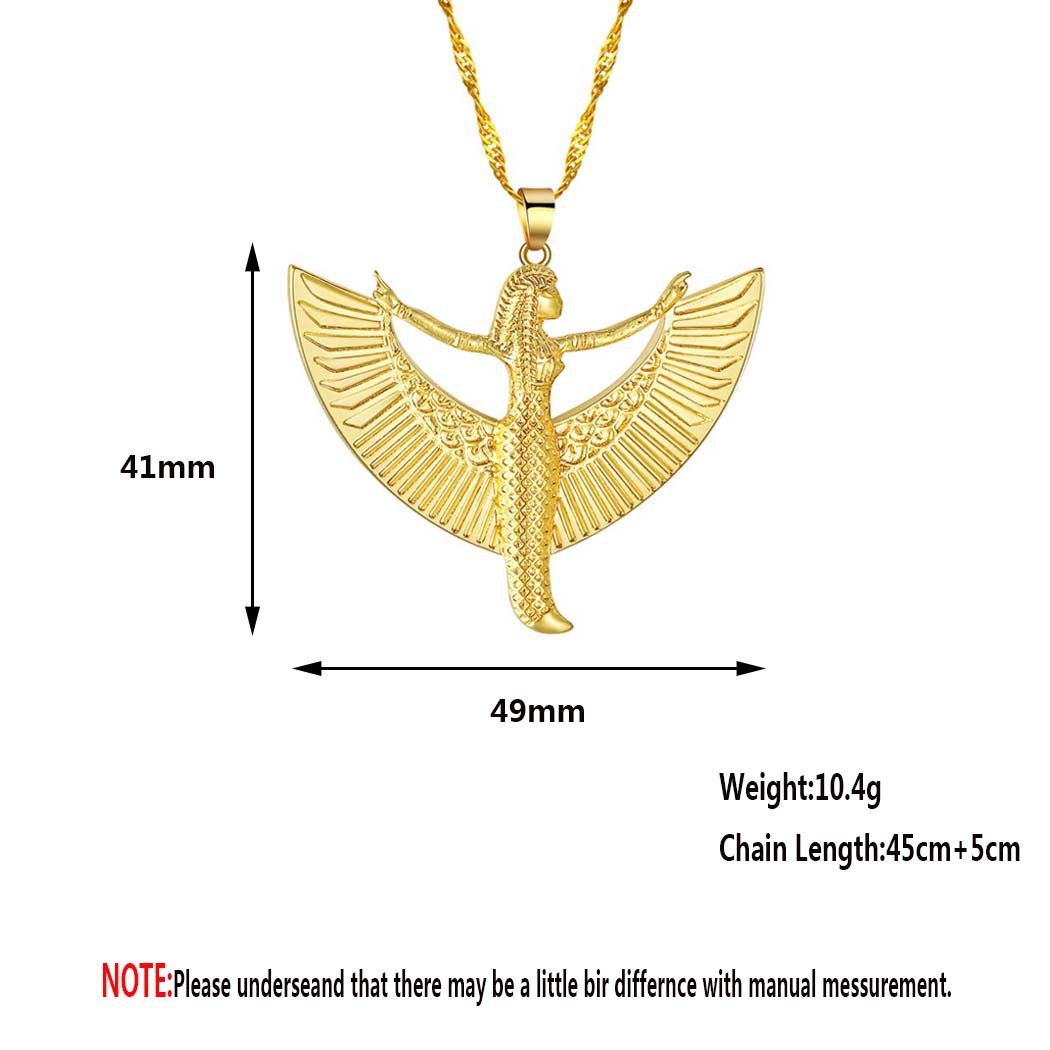 QIAMNI Mesir Dewi Isis Liontin - Men Fashion Egypt ulasan dan harga