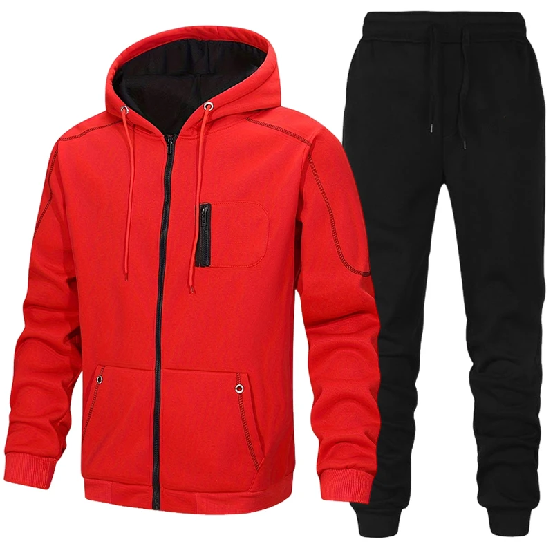 Setelan Olahraga Pria, Hoodie  - Men'S Fashion Zipper Jacket ulasan dan harga