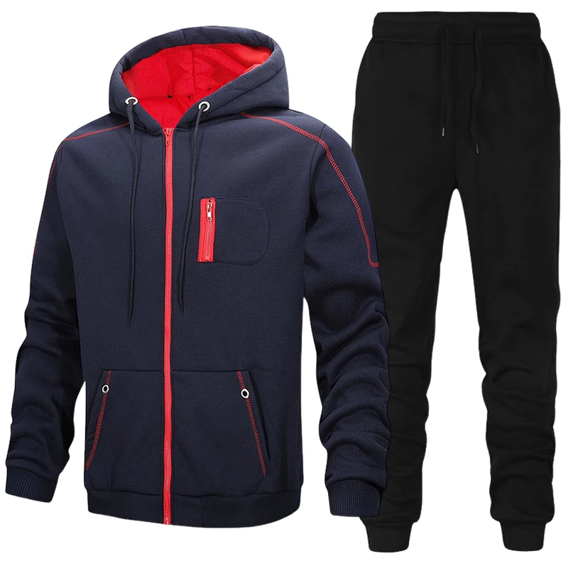 Setelan Olahraga Pria, Hoodie  - Men'S Fashion Zipper Jacket ulasan dan harga