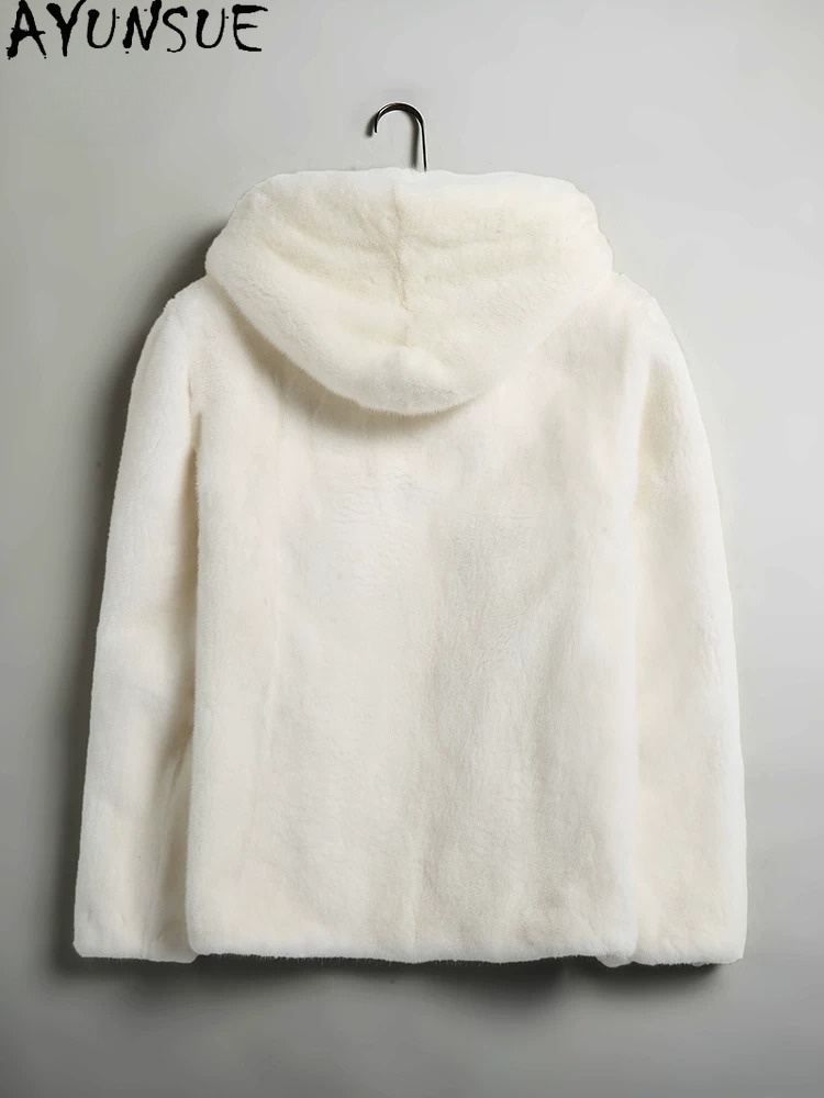 AYUSNUE Mantel Bulu Mink Alami - Men'S Fashion Zipper Jacket ulasan dan harga