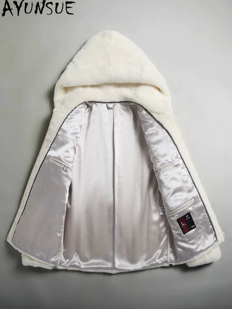 AYUSNUE Mantel Bulu Mink Alami - Men'S Fashion Zipper Jacket ulasan dan harga