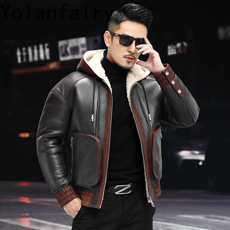 YOLANFAIRY Mantel Bulu Wol Ala - Men'S Fashion Zipper Jacket ulasan dan harga