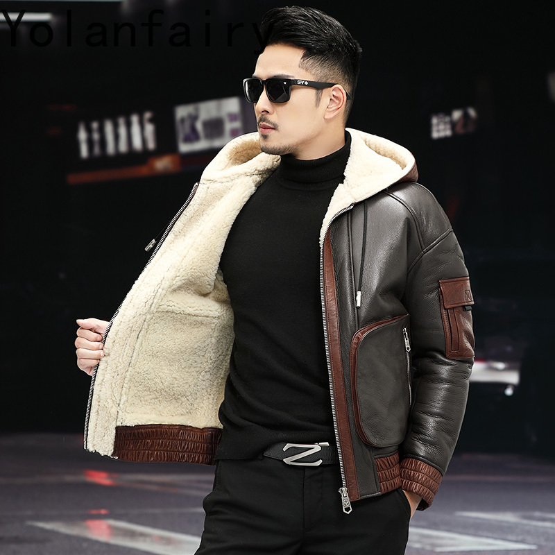 YOLANFAIRY Mantel Bulu Wol Ala - Men'S Fashion Zipper Jacket ulasan dan harga