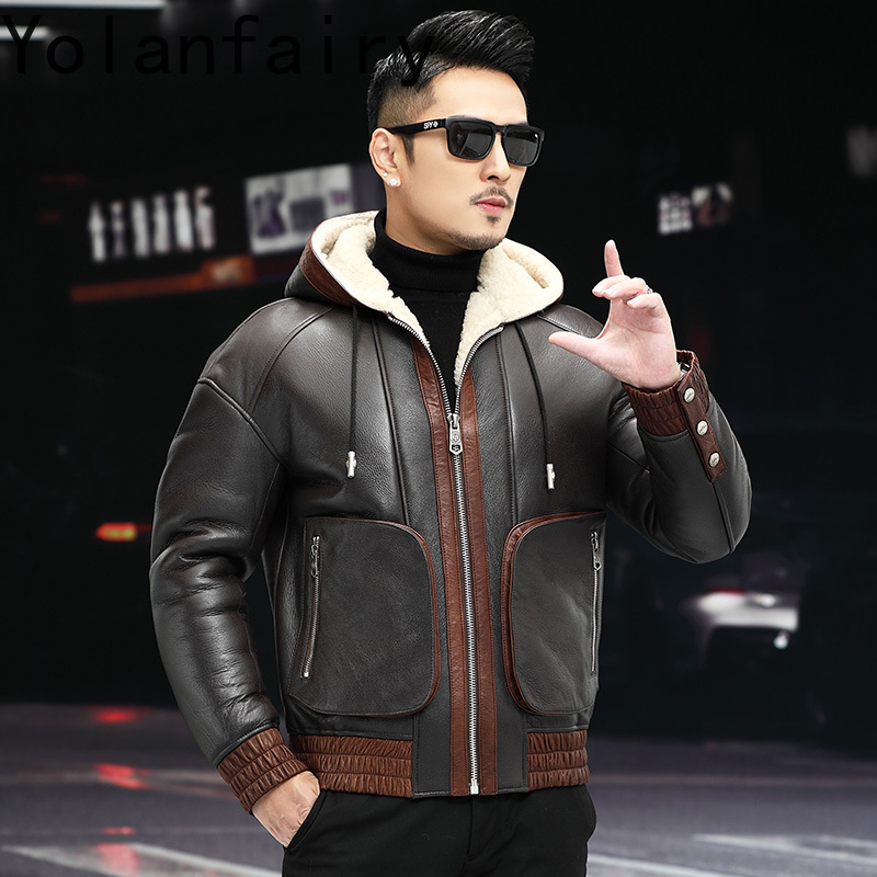 YOLANFAIRY Mantel Bulu Wol Ala - Men'S Fashion Zipper Jacket ulasan dan harga