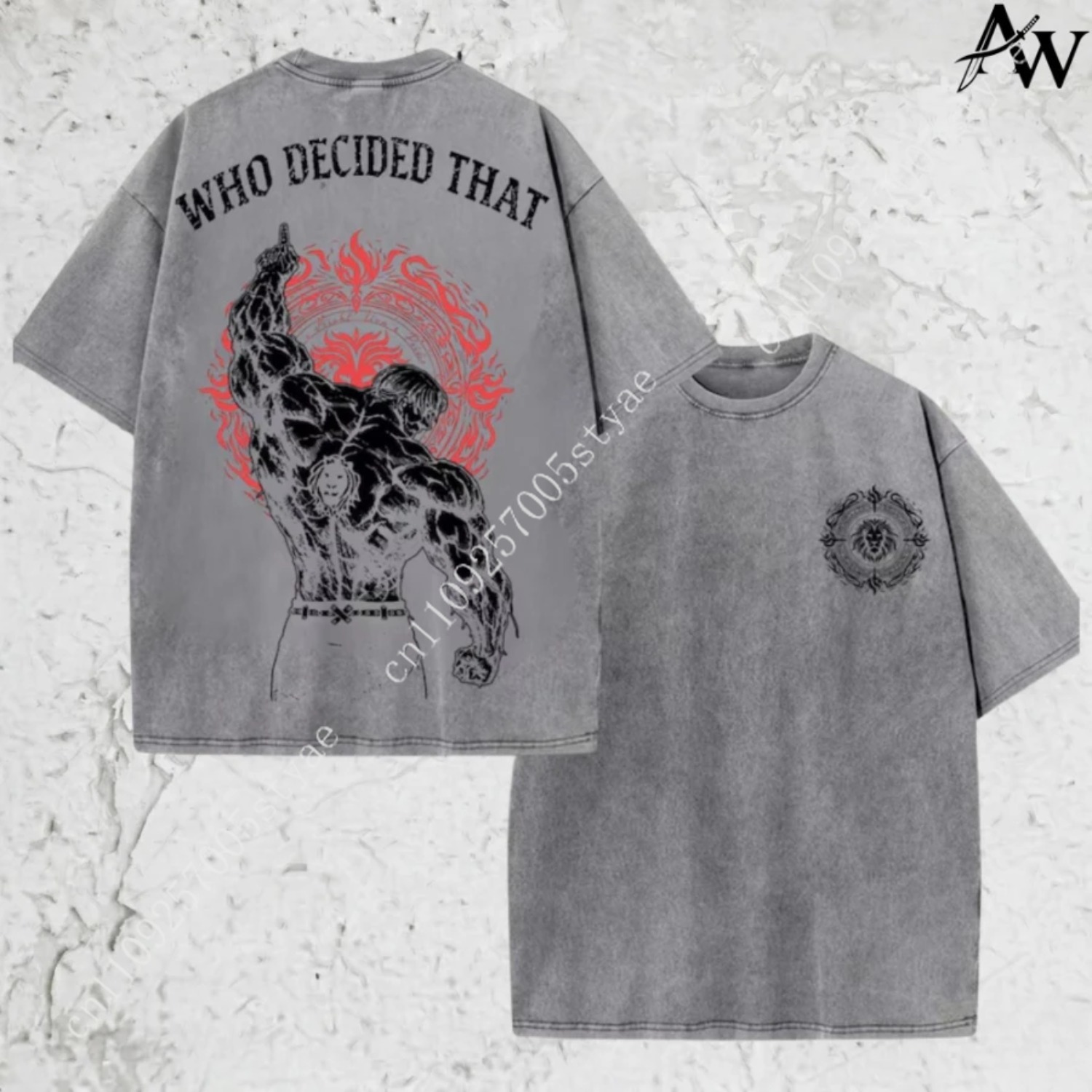 Kaos Vintage Washed, Kaos Esca - Graphic Tee Oversized ulasan dan harga