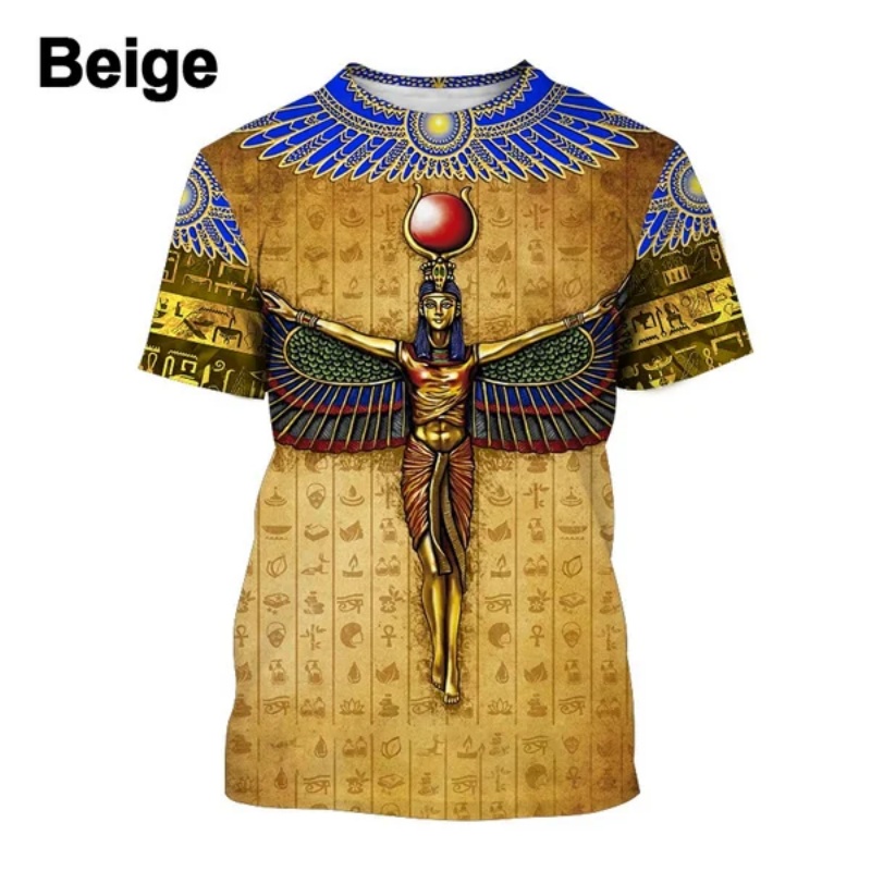 Kaus Anubis Firaun Cetak 3D un - Men Fashion Egypt ulasan dan harga