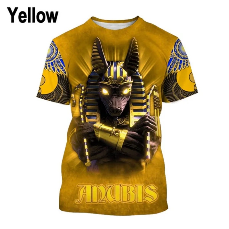 Kaus Anubis Firaun Cetak 3D un - Men Fashion Egypt ulasan dan harga
