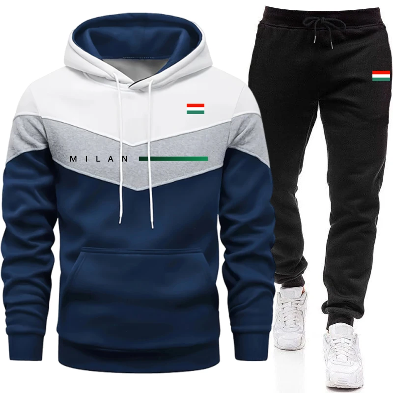 Setelan Hoodie Pria Italia unt - Men'S Fashion Hoodies ulasan dan harga