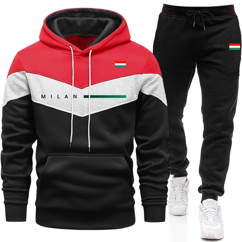 Setelan Hoodie Pria Italia unt - Men'S Fashion Hoodies ulasan dan harga