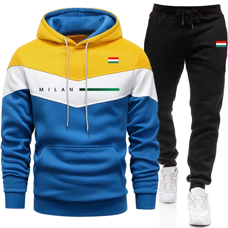 Setelan Hoodie Pria Italia unt - Men'S Fashion Hoodies ulasan dan harga
