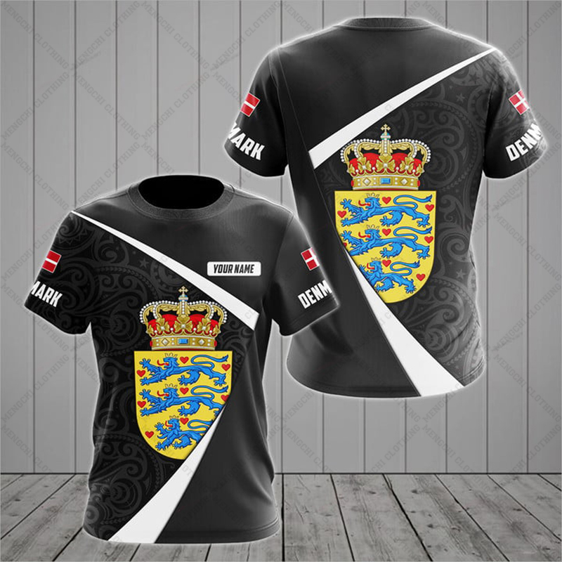 Kaos Grafis Lambang Denmark Ka - Graphic Tee Oversized ulasan dan harga