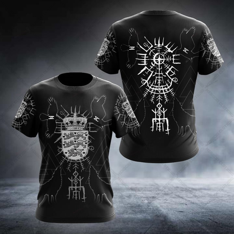 Kaos Grafis Lambang Denmark Ka - Graphic Tee Oversized ulasan dan harga