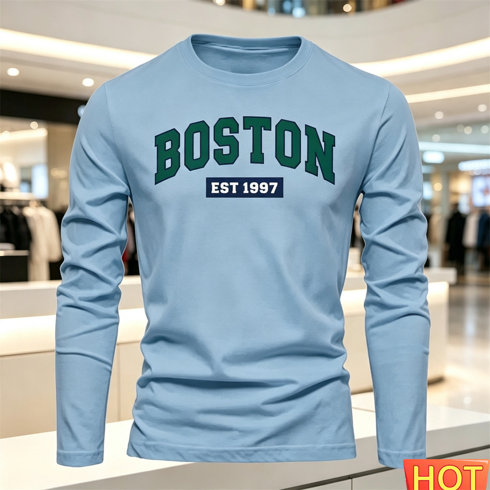 Kaos Lengan Panjang Pria Musim - Men'S Fashion ulasan dan harga