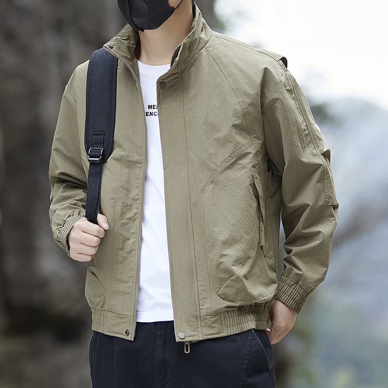 Jaket Kerah Tipis Kasual Bisni - Harrington Jacket ulasan dan harga