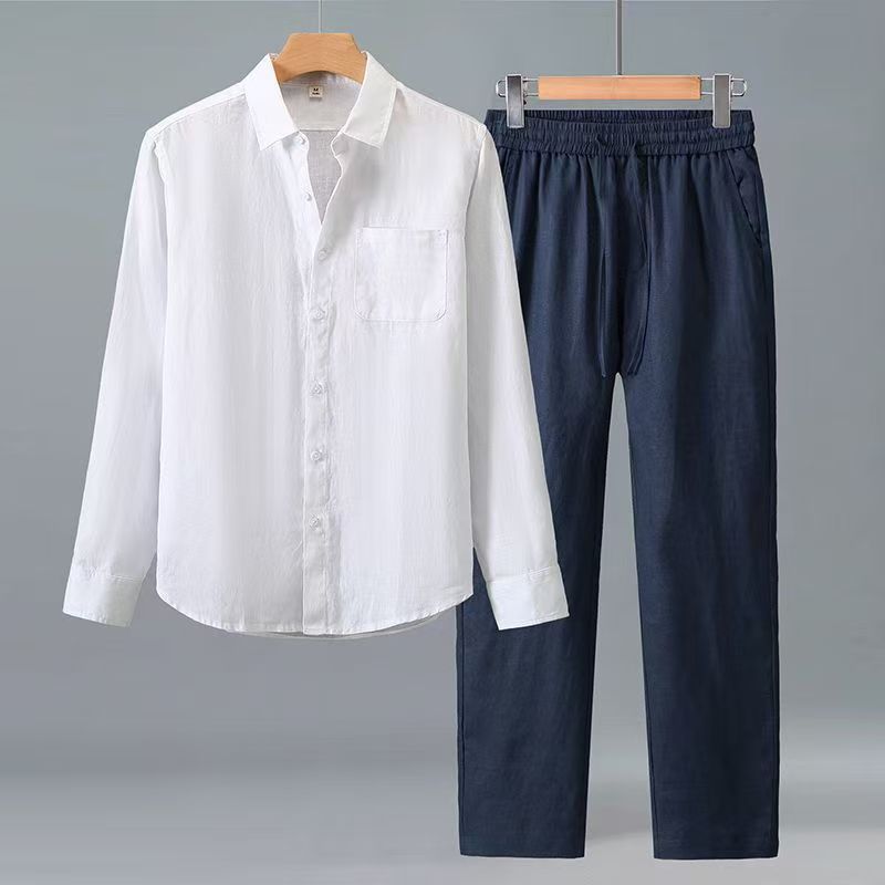 (Kemeja + Celana Panjang) Keme - Mens Fashion Casual 2026 ulasan dan harga