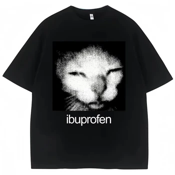 Kaos Grafis Meme Kucing Ibupro - Graphic Tee Oversized ulasan dan harga