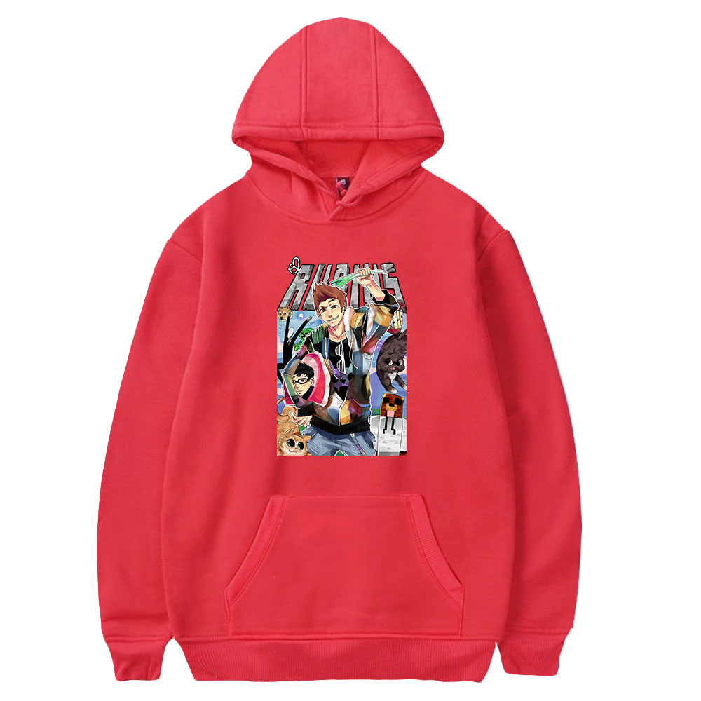 2026 Rubius Hoodie Uniseks Len - Men Fashion Youtubers ulasan dan harga