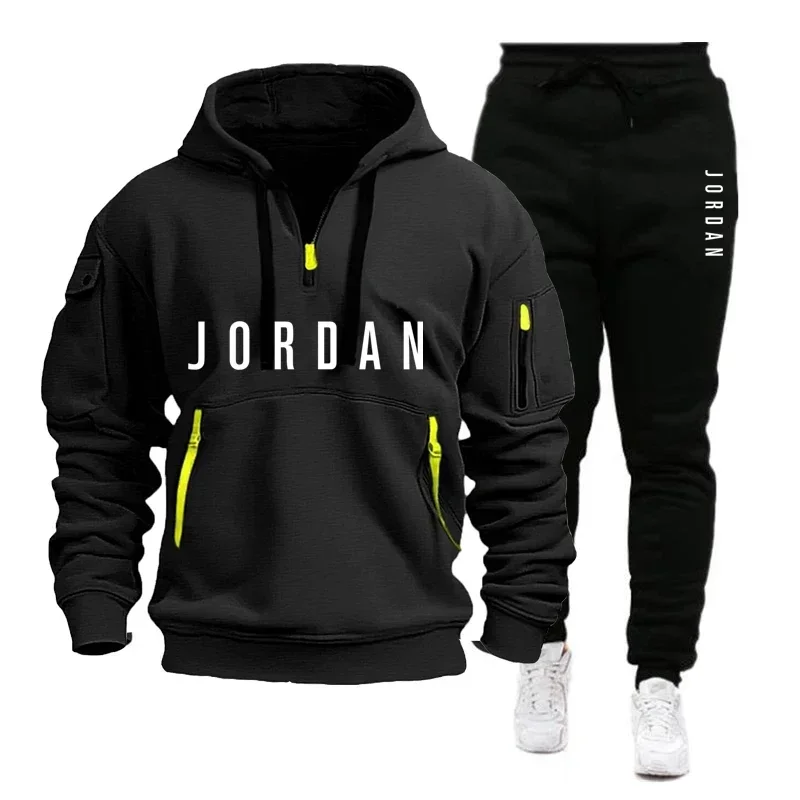 Setelan Sweatshirt Hoodie Pria - Mens Fashion Casual 2026 ulasan dan harga