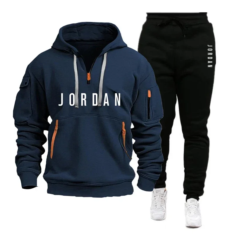 Setelan Sweatshirt Hoodie Pria - Mens Fashion Casual 2026 ulasan dan harga