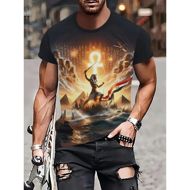 Kaos Grafis Mesir Kuno untuk P - Men Fashion Egypt ulasan dan harga