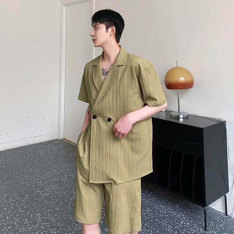 LUZHEN Setelan Pria Tampan Mus - Mens Fashion Casual 2026 ulasan dan harga