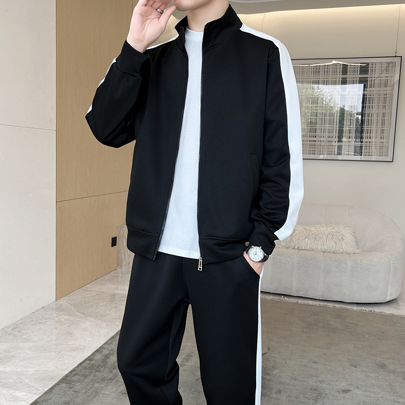 Setelan Olahraga Pria Musim Gu - Men'S Fashion Zipper Jacket ulasan dan harga