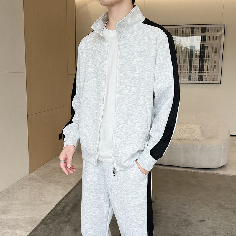 Setelan Olahraga Pria Musim Gu - Men'S Fashion Zipper Jacket ulasan dan harga